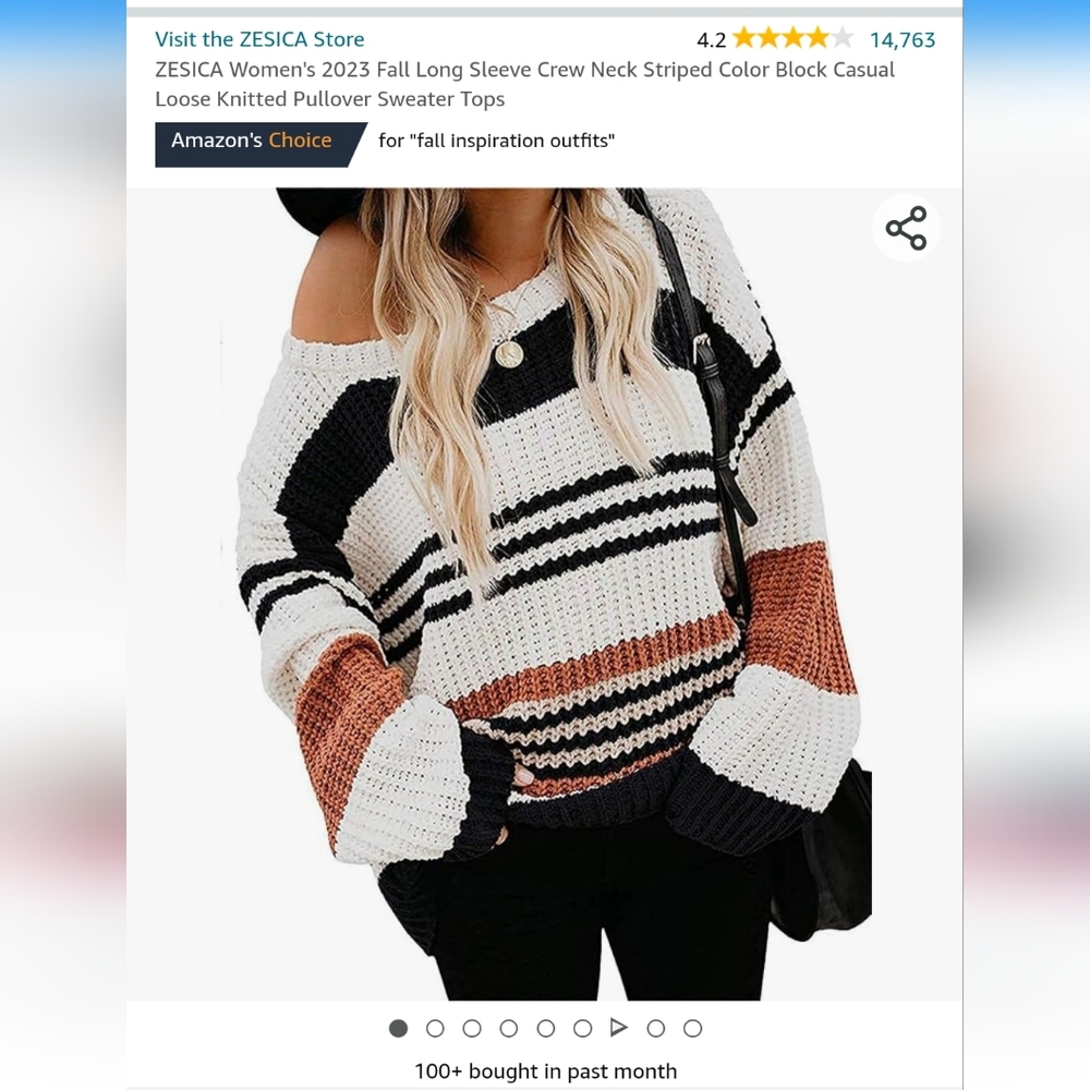 Amazon Fall Sweater